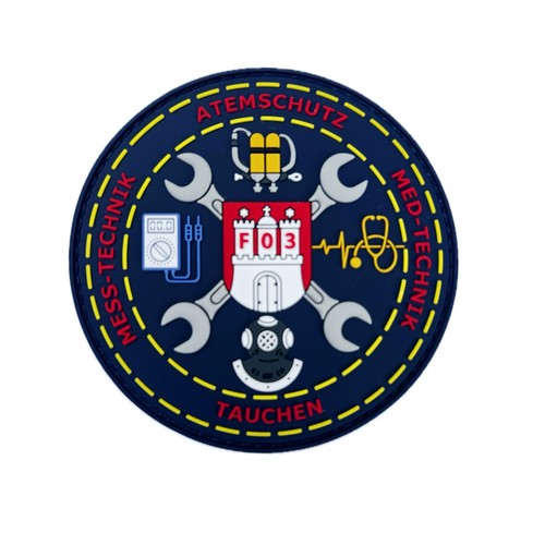 Rubber patch feuerwehr hamburg - patch,